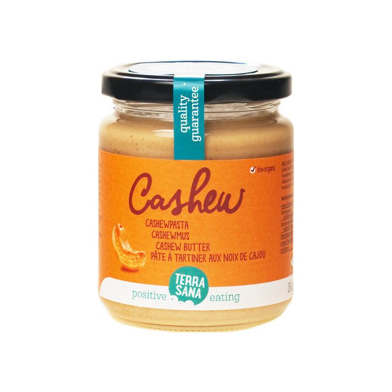 KREM Z PRAŻONYCH ORZECHÓW NERKOWCA BIO 250 g - TERRASANA