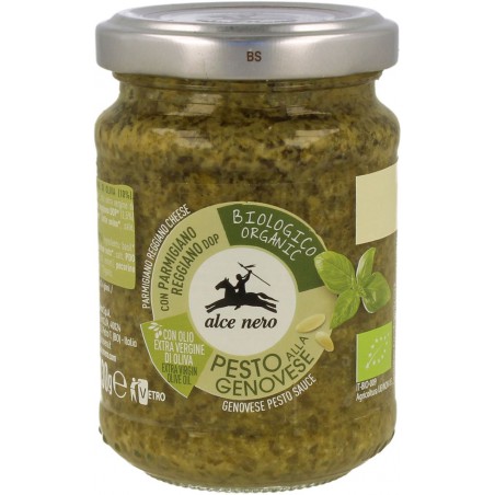 PESTO GENOVESE (SOS BAZYLIOWY) BIO 130 g - ALCE NERO