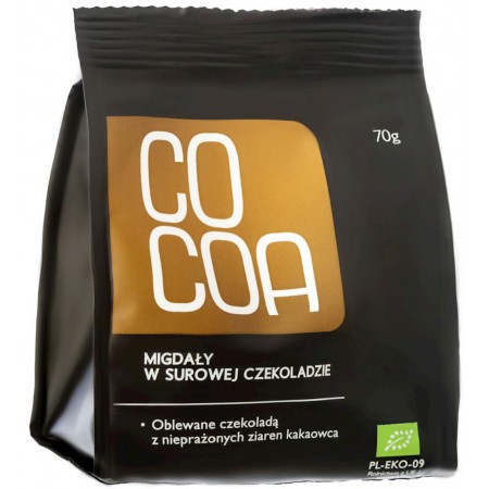 MIGDAŁY W SUROWEJ CZEKOLADZIE BIO 70 g - COCOA