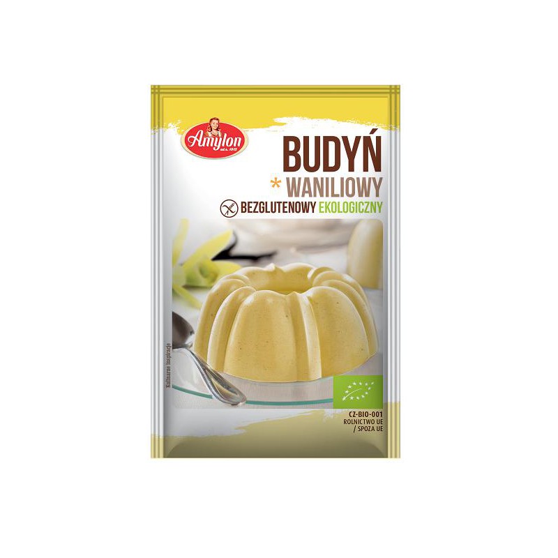 BUDYŃ WANILIOWY BEZGLUTENOWY BIO 40 g - AMYLON