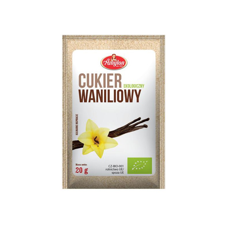 CUKIER WANILIOWY BIO 20 g - AMYLON