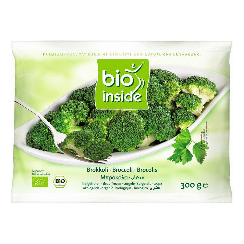 BROKUŁY MROŻONE BEZGLUTENOWE BIO 300 g - BIO INSIDE