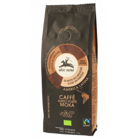 KAWA MIELONA ARABICA/ROBUSTA STRONG FAIR TRADE BIO 250 g - ALCE NERO