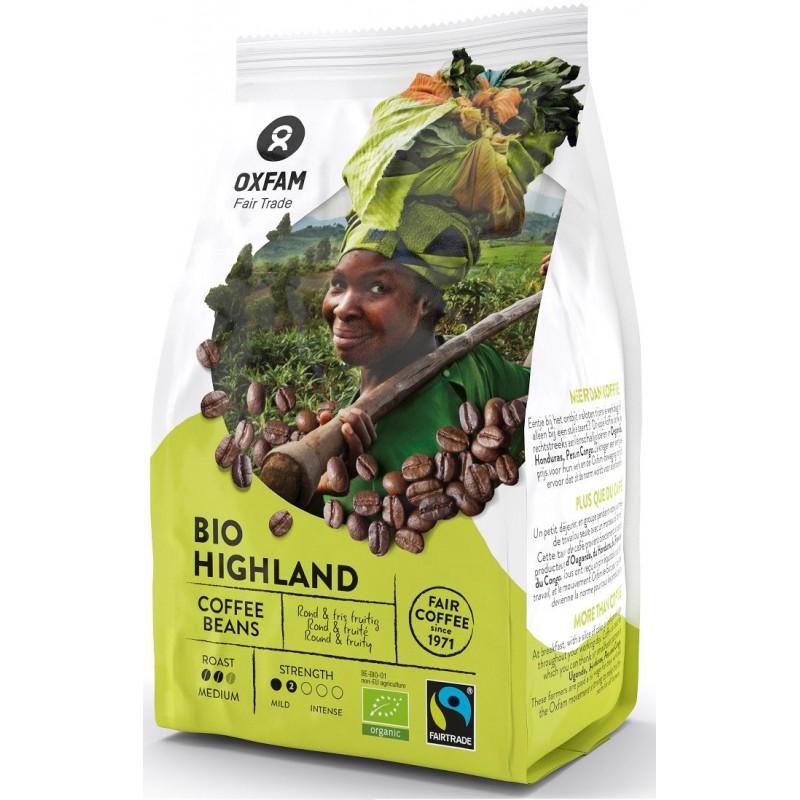KAWA ZIARNISTA ARABICA/ROBUSTA WYSOKOGÓRSKA FAIR TRADE BIO 250 g - OXFAM
