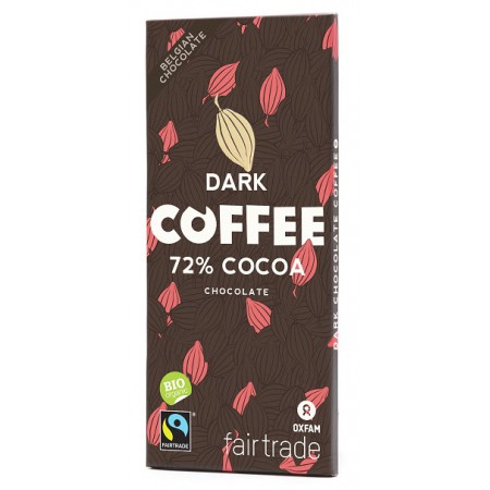 CZEKOLADA GORZKA Z ZIARNAMI KAWY FAIR TRADE BIO 100 g - OXFAM