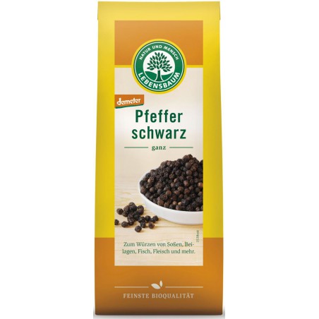 PIEPRZ CZARNY ZIARNISTY DEMETER BIO 50 g - LEBENSBAUM