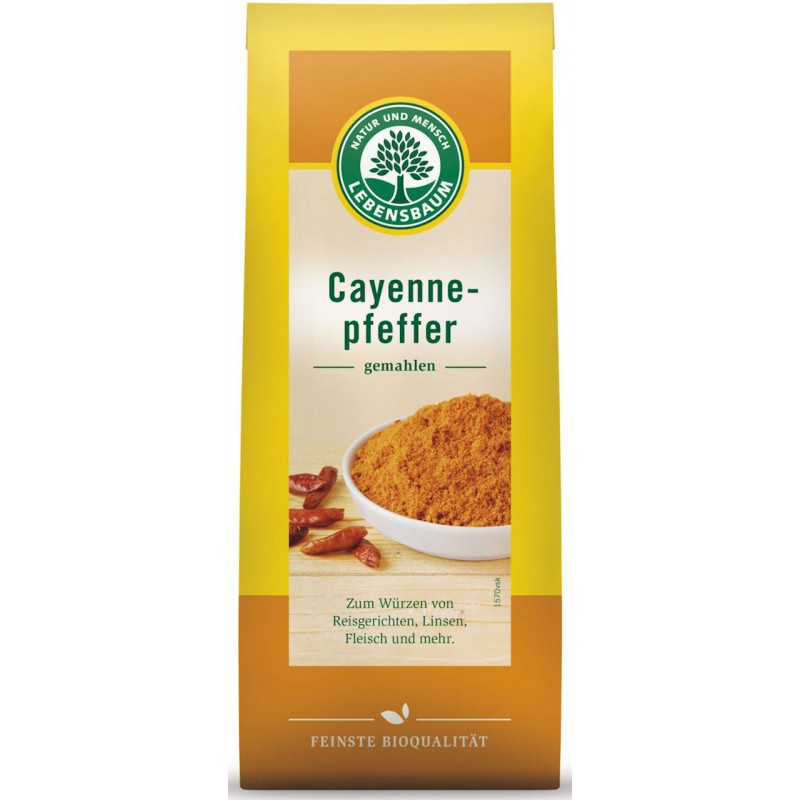 CHILI (PIEPRZ CAYENNE) BIO 50 g - LEBENSBAUM