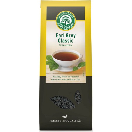 HERBATA EARL GREY LIŚCIASTA BIO 100 g - LEBENSBAUM