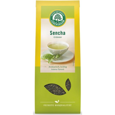 HERBATA ZIELONA SENCHA LIŚCIASTA BIO 75 g - LEBENSBAUM