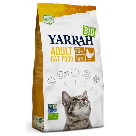 (DLA KOTA DOROSŁEGO) KARMA Z KURCZAKIEM BIO 800 g - YARRAH