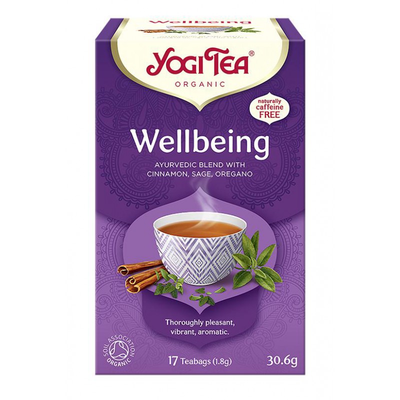 HERBATKA NA DOBRE SAMOPOCZUCIE (WELLBEING) BIO (17 x 1,8 g) 30,6 g - YOGI TEA