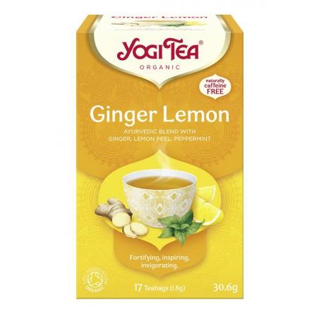 HERBATKA IMBIROWO - CYTRYNOWA (GINGER LEMON) BIO (17 x 1,8 g) 30,6 g - YOGI TEA