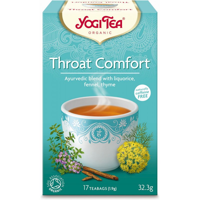 HERBATKA NA GARDŁO (THROAT COMFORT) BIO (17 x 1,9 g) 32,3 g - YOGI TEA