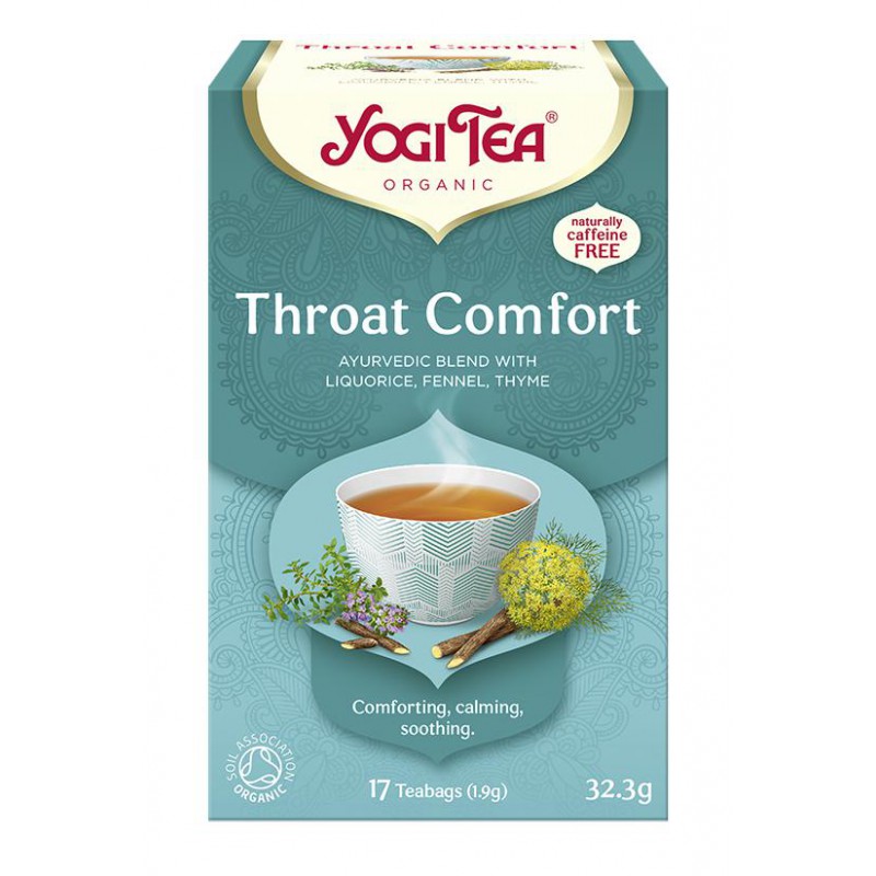 HERBATKA NA GARDŁO (THROAT COMFORT) BIO (17 x 1,9 g) 32,3 g - YOGI TEA