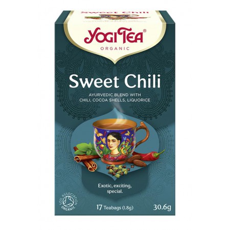 HERBATKA SŁODKIE CHILI (SWEET CHILI) BIO (17 x 1,8 g) 30,6 g - YOGI TEA