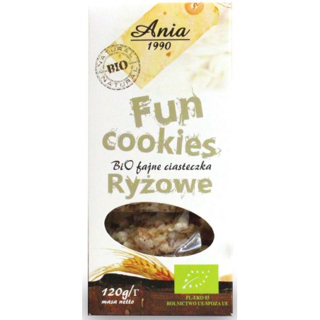 FUN COOKIES RYŻOWE BIO 120 g - BIO ANIA