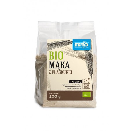 MĄKA Z PŁASKURKI BIO 400 g - NIRO