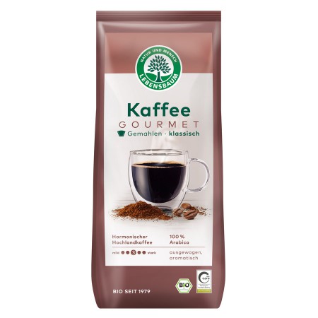KAWA MIELONA ARABICA 100 % KLASYCZNA BIO 500 g - LEBENSBAUM