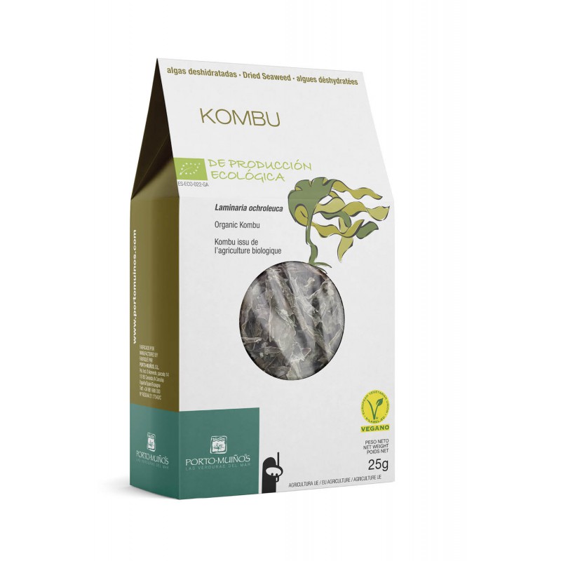 ALGI MORSKIE SUSZONE - KOMBU BIO 25 g - PORTO MUINOS