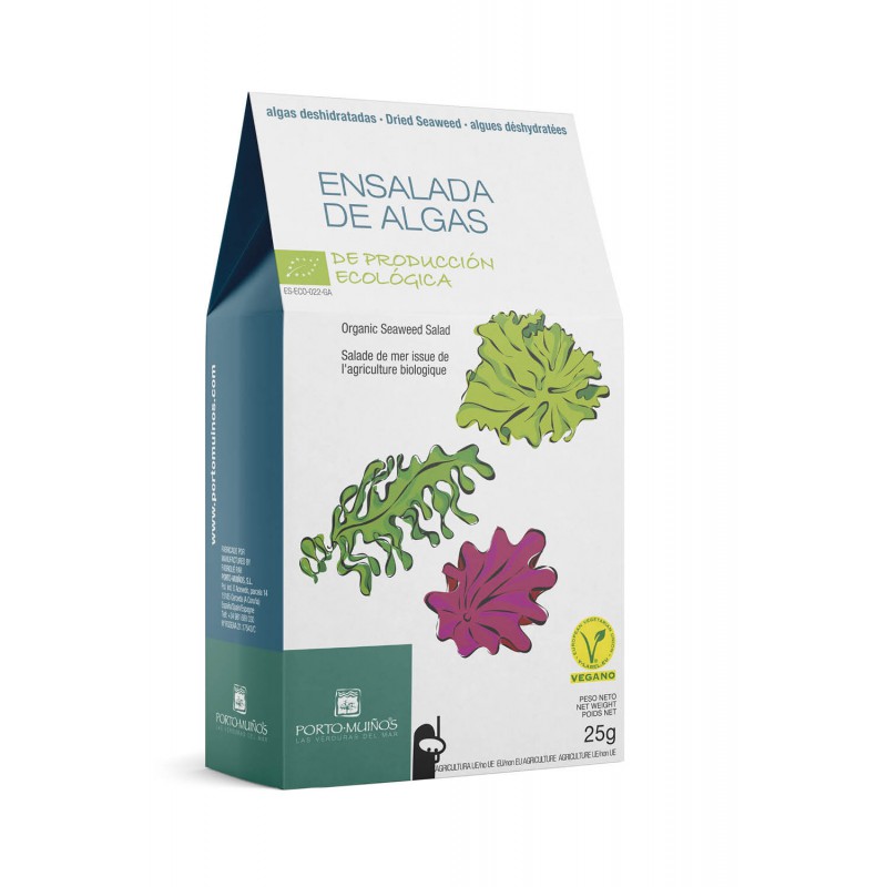 ALGI MORSKIE SUSZONE - SAŁATKOWY MIX BIO 25 g - PORTO MUINOS