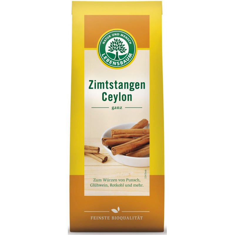 CYNAMON CEJLOŃSKI LASKA BIO (6 szt.) - LEBENSBAUM