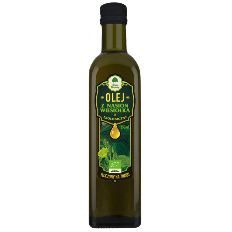 OLEJ Z NASION WIESIOŁKA TŁOCZONY NA ZIMNO BIO 250 ml - DARY NATURY