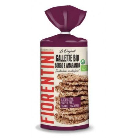 WAFLE Z SORGO I AMARANTUSA BEZGLUTENOWE BIO 120 g - FIORENTINI