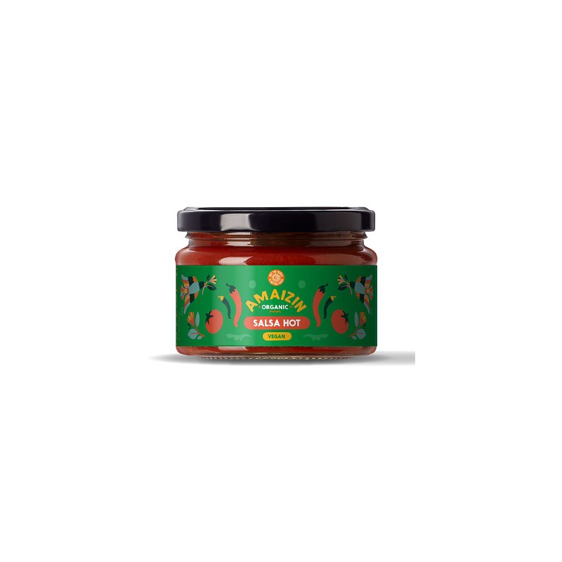 SOS SALSA PIKANTNY BEZGLUTENOWY BIO 260 g - AMAIZIN