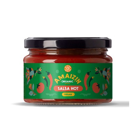 SOS SALSA PIKANTNY BEZGLUTENOWY BIO 260 g - AMAIZIN