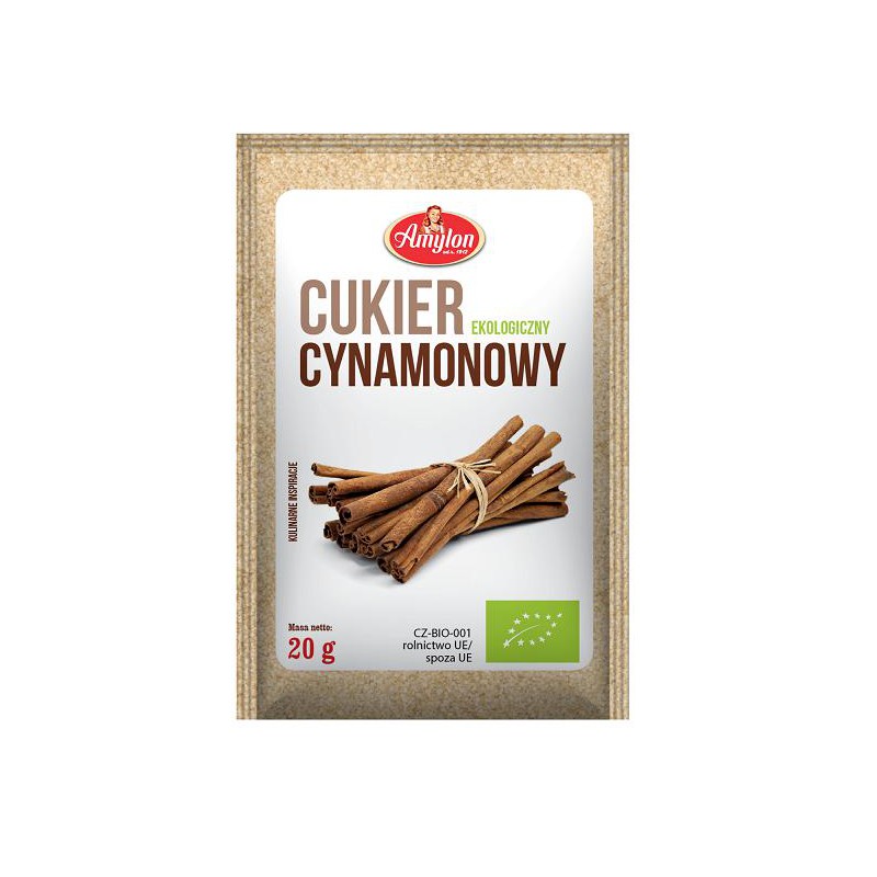 CUKIER CYNAMONOWY BIO 20 g - AMYLON