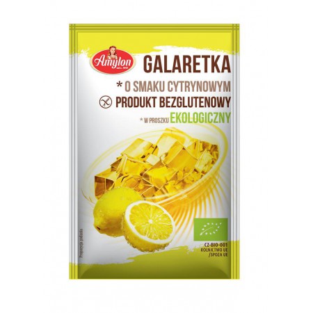 GALARETKA O SMAKU CYTRYNOWYM BEZGLUTENOWA BIO 40 g - AMYLON
