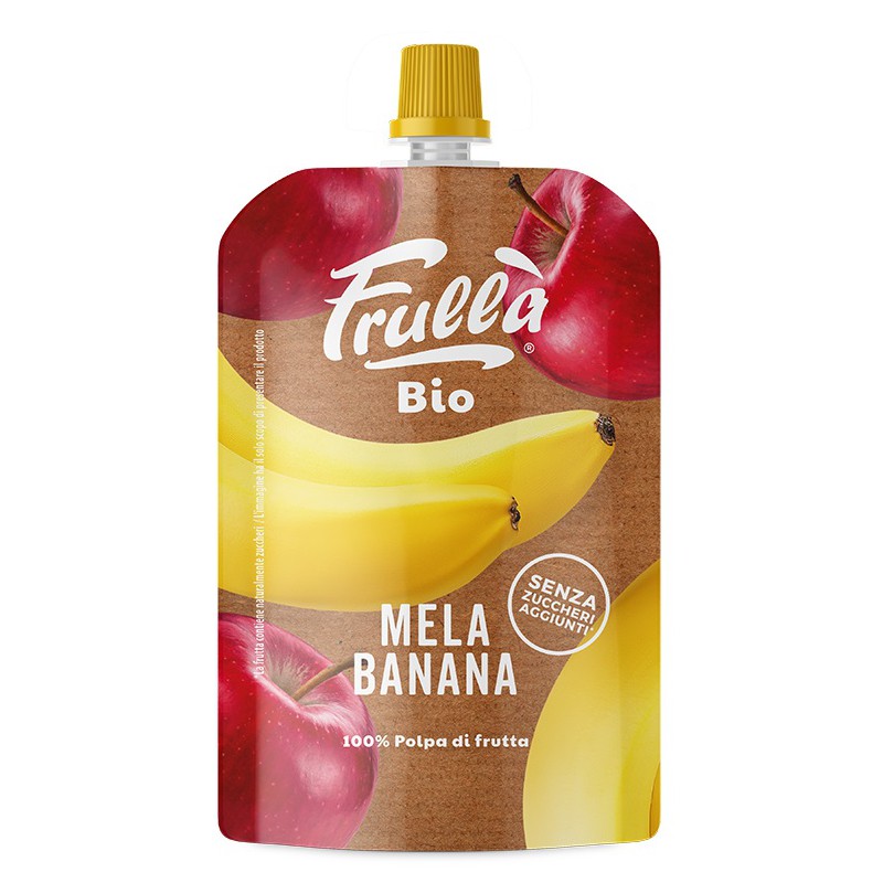 PRZECIER OWOCOWY JABŁKO - BANAN BEZ DODATKU CUKRÓW BIO 100 g - NATURA NUOVA