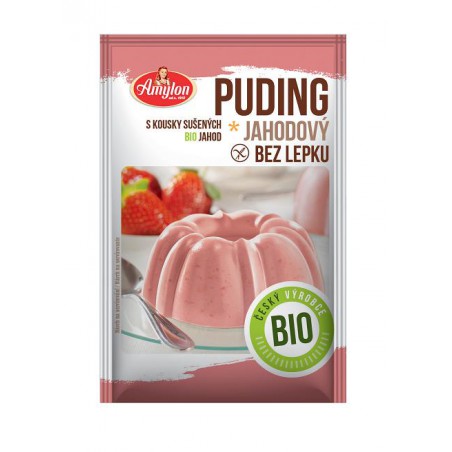 BUDYŃ TRUSKAWKOWY BEZGLUTENOWY BIO 40 g - AMYLON