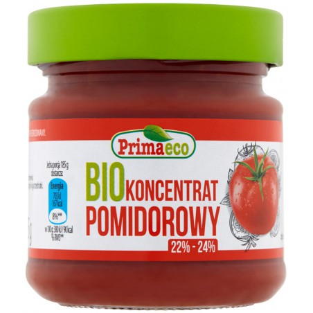 KONCENTRAT POMIDOROWY 22 % - 24 % BIO 185 g - PRIMAECO