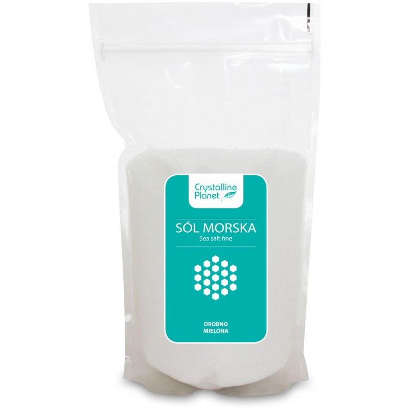 SÓL MORSKA DROBNO MIELONA 1 kg - CRYSTALLINE PLANET