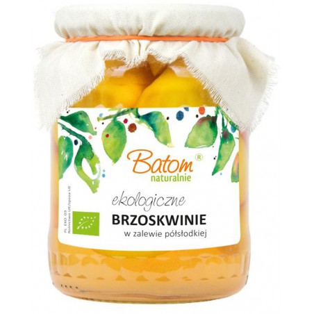 BRZOSKWINIA W ZALEWIE BIO 670 g - BATOM