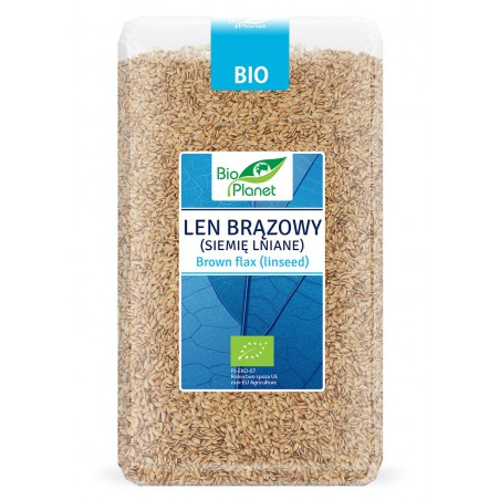 LEN BRĄZOWY (SIEMIĘ LNIANE) BIO 1 kg - BIO PLANET