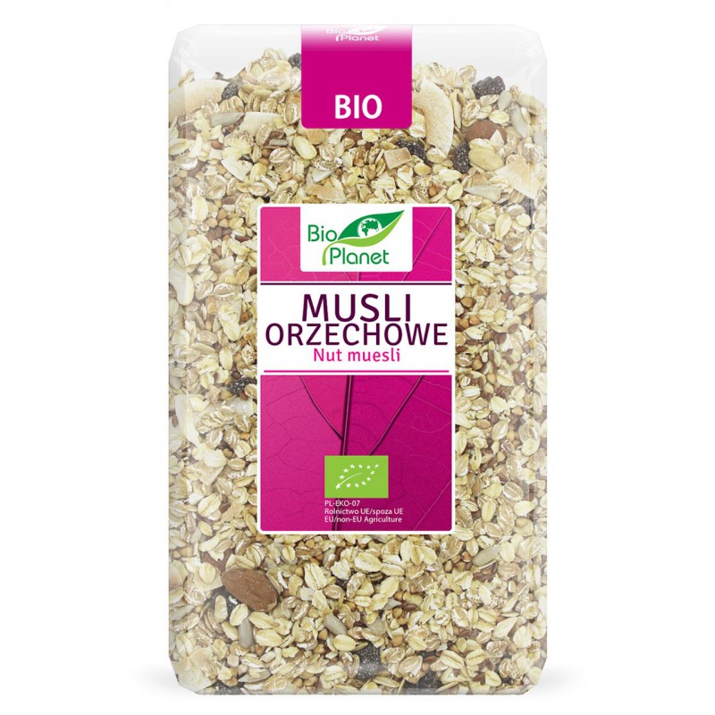 MUSLI ORZECHOWE BIO 600 g - BIO PLANET