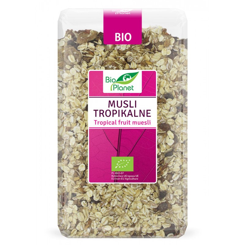 MUSLI TROPIKALNE BIO 600 g - BIO PLANET