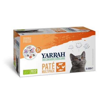 (DLA KOTA) MULTIPACK PASZTET BIO (8 x 100 g) 800 g - YARRAH