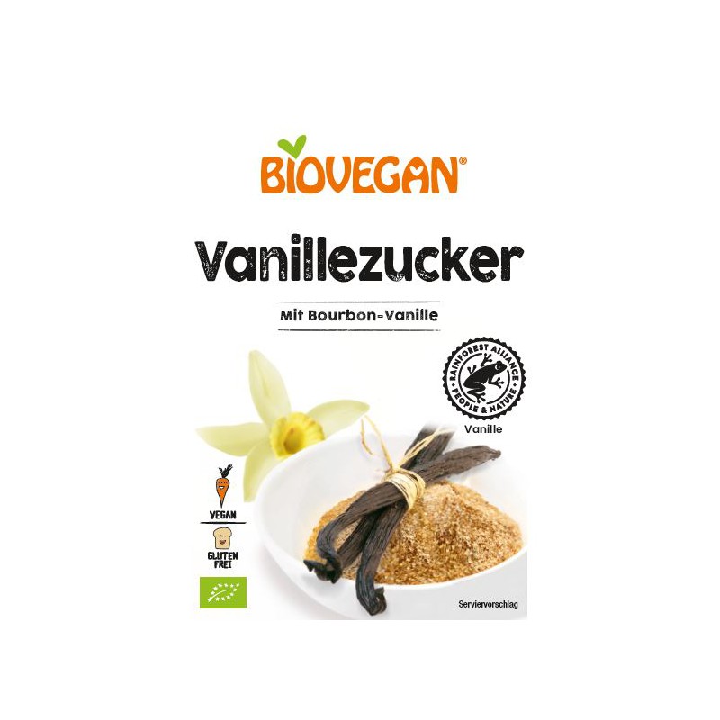 CUKIER WANILIOWY BEZGLUTENOWY BIO (4 x 8 g) 32 g - BIO VEGAN