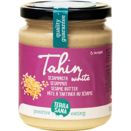 TAHINI BIAŁE (PASTA SEZAMOWA) BIO 250 g - TERRASANA