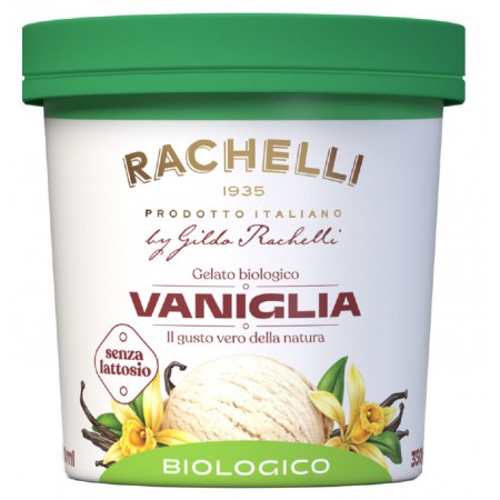 LODY - RACHELLI ICE CREAM - WANILIOWE BEZ LAKTOZY FAIR TRADE BEZGLUTENOWE BIO 500 ml - RACHELLI ICE CREAM
