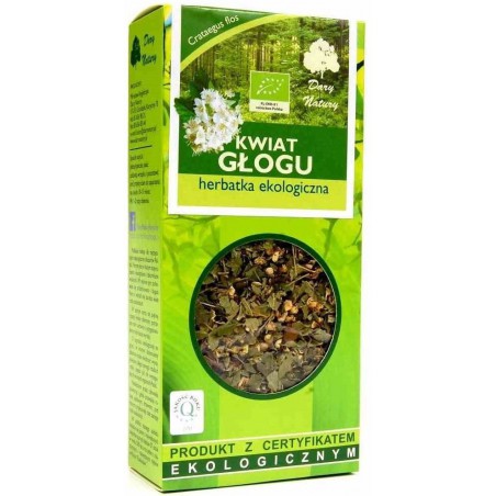 HERBATKA KWIAT GŁOGU BIO 50 g - DARY NATURY