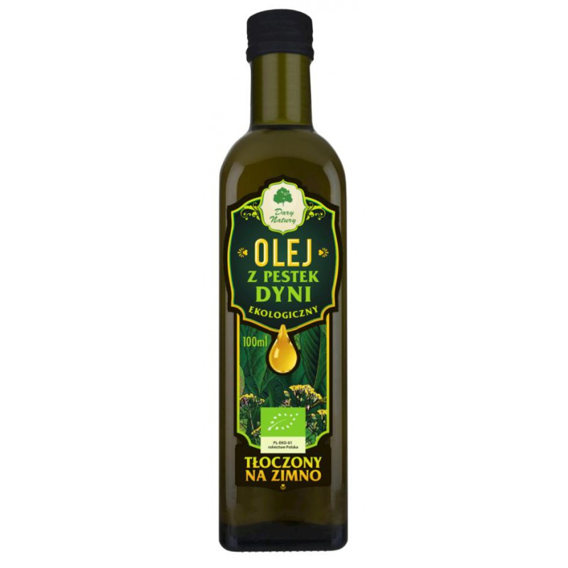OLEJ Z PESTEK DYNI TŁOCZONY NA ZIMNO BIO 100 ml - DARY NATURY
