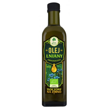 OLEJ LNIANY TŁOCZONY NA ZIMNO BIO 100 ml - DARY NATURY