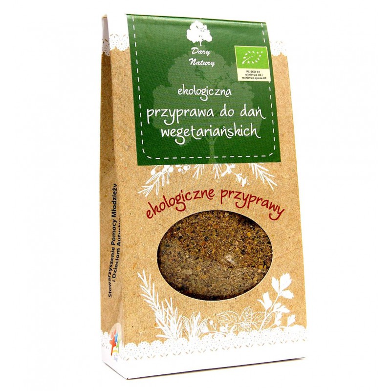 PRZYPRAWA DO DAŃ WEGETARIAŃSKICH BIO 40 g - DARY NATURY
