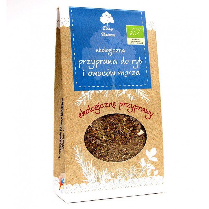 PRZYPRAWA DO RYB I OWOCÓW MORZA BIO 40 g - DARY NATURY