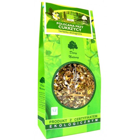 HERBATKA POLECANA PRZY CUKRZYCY BIO 150 g - DARY NATURY