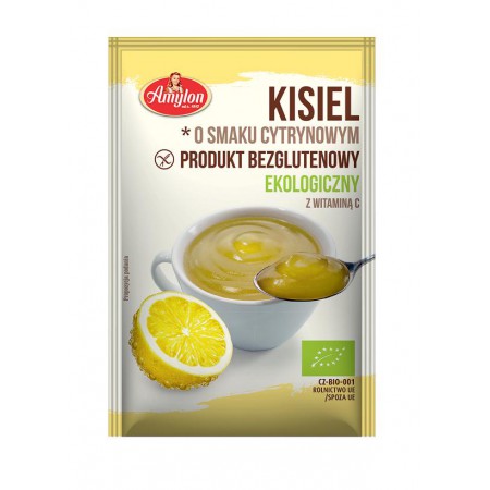 KISIEL O SMAKU CYTRYNOWYM BEZGLUTENOWY BIO 30 g - AMYLON